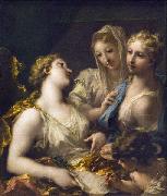 Giovanni Antonio Pellegrini La Modestie presentant la Peinture a l'Academie oil painting
